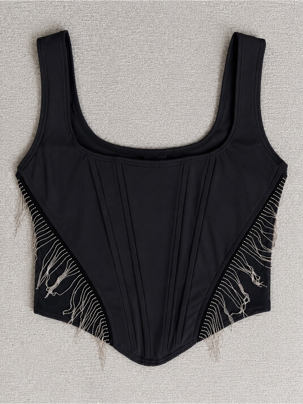 Windsor Black Corset Tank Top – Size Medium